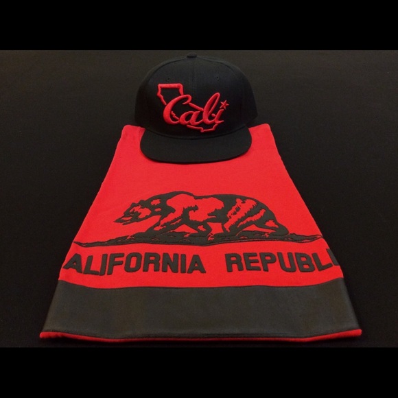 *NEW* $60 California Republic Hat & Shirt - XXL - Picture 1 of 1